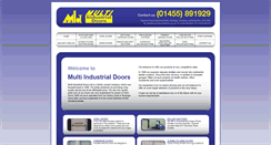 Desktop Screenshot of multiindustrialdoors.co.uk